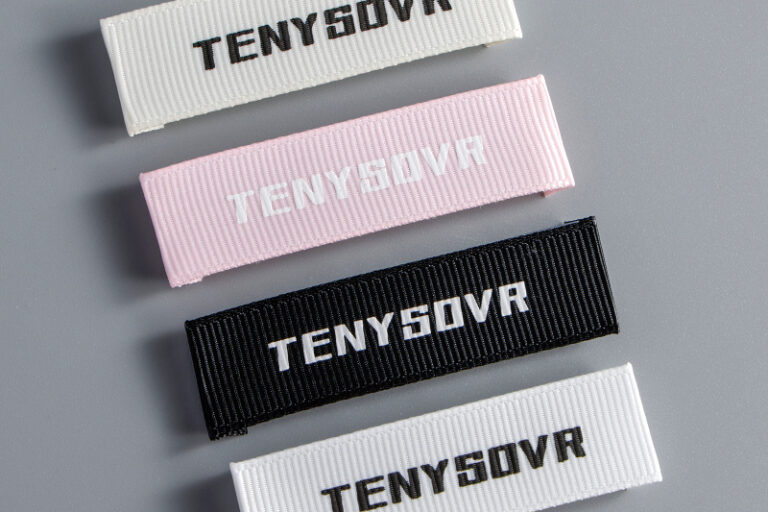 Custom private apparel neck woven labels for clothing