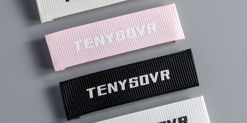 Custom private apparel neck woven labels for clothing