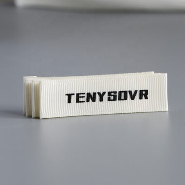 Custom private apparel neck woven labels for clothing