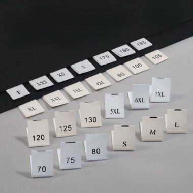 Custom brand size woven labels for apparel