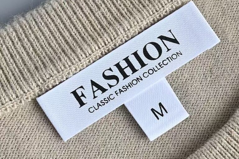 Custom brand size woven labels for apparel