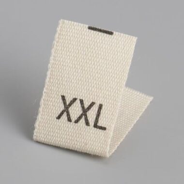 Custom men and women size woven labels for apparel