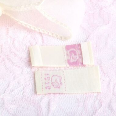 Korean cute minimal woven labels for apparel