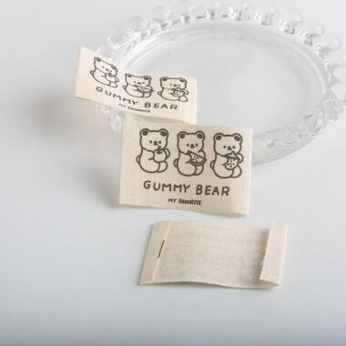 Korean premium cute pure cotton handmade woven labels