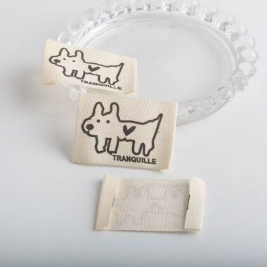 Korean premium cute pure cotton handmade woven labels