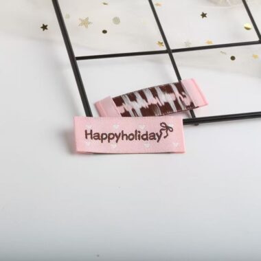 Korean polka dot English handmade clothing labels