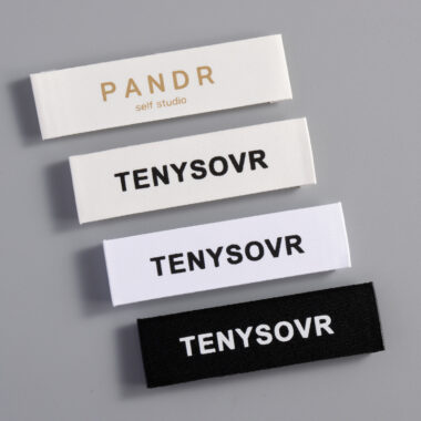 Premium custom logo clothing labels for apparel