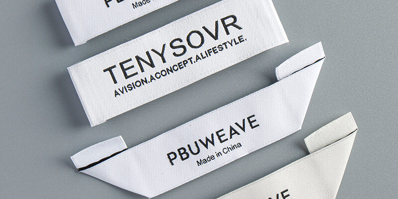 Premium custom logo clothing labels for apparel