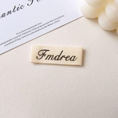 Pure cotton handmade DIY woven labels for apparel