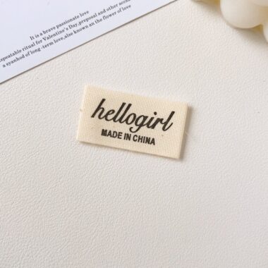 Pure cotton handmade DIY woven labels for apparel