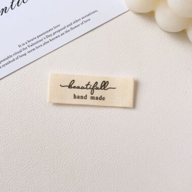 Pure cotton handmade DIY woven labels for apparel
