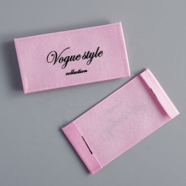 Hot selling satin brand logo clothing labels