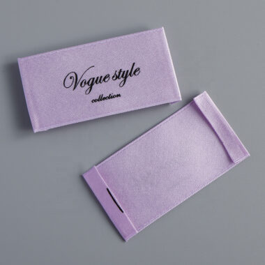 Hot selling satin brand logo clothing labels
