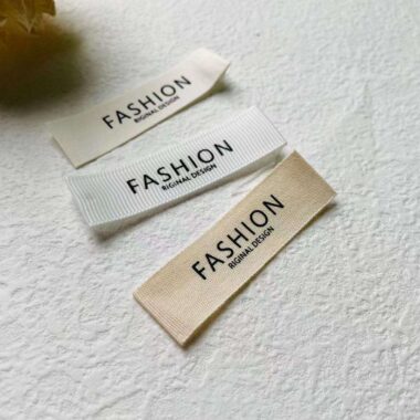 Custom washable satin neck printed clothing labels