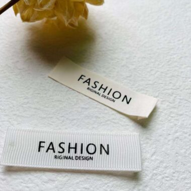 Custom washable satin neck printed clothing labels